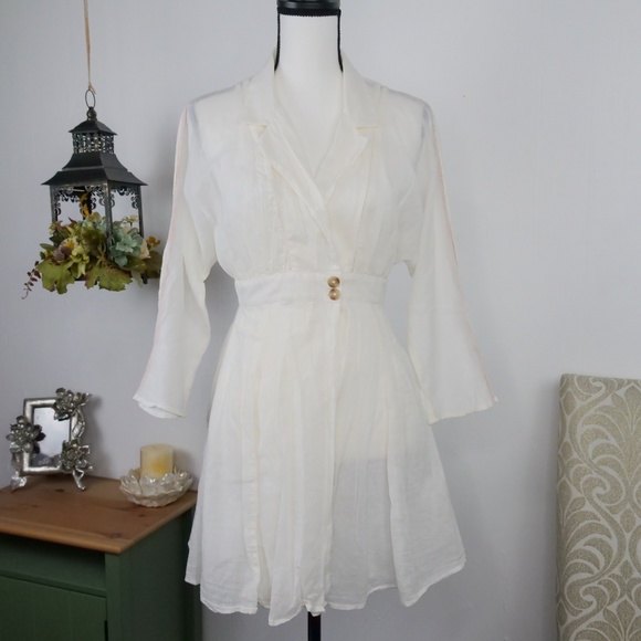 Free People Dresses & Skirts - Free People Mini Dress Tunic Swing White XS
